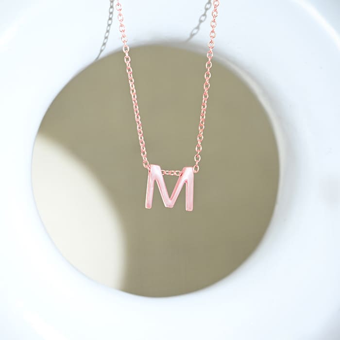 Majestic M Initial Necklace