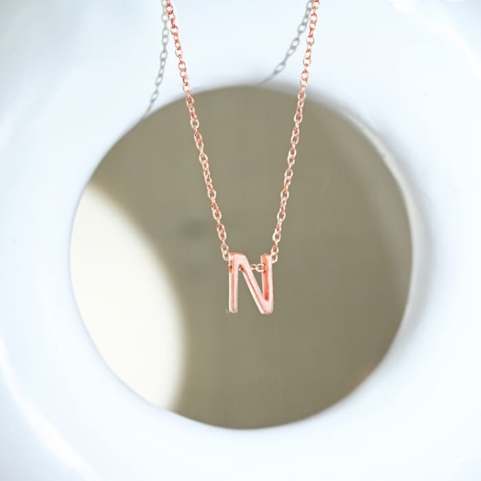 Noble N Initial Necklace