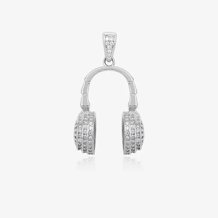 Melodic Masterpiece Silver Headphone Locket