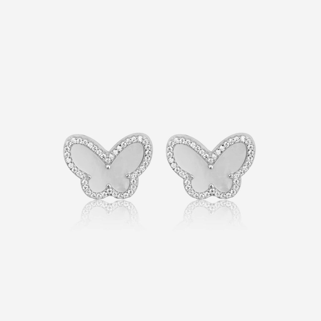 Rose Gold Butterfly Stone Set
