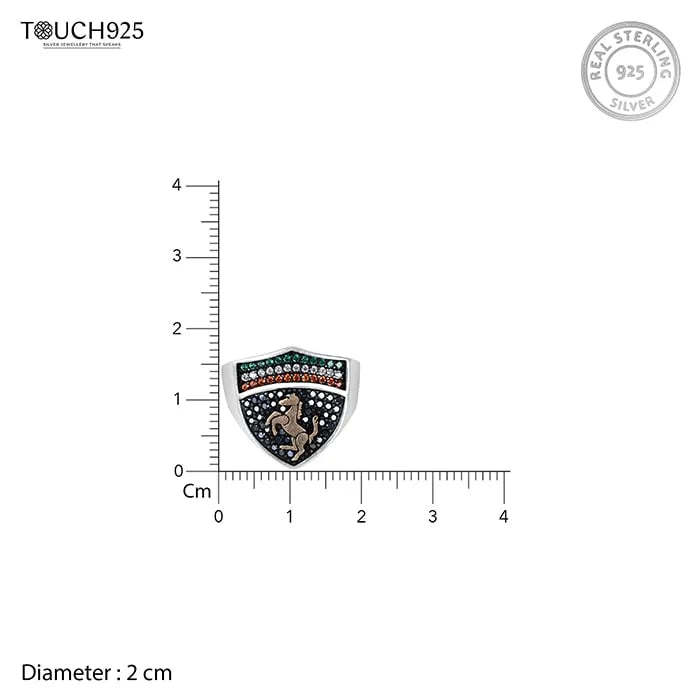 Finesse CZ Ferrari Ring - Touch925