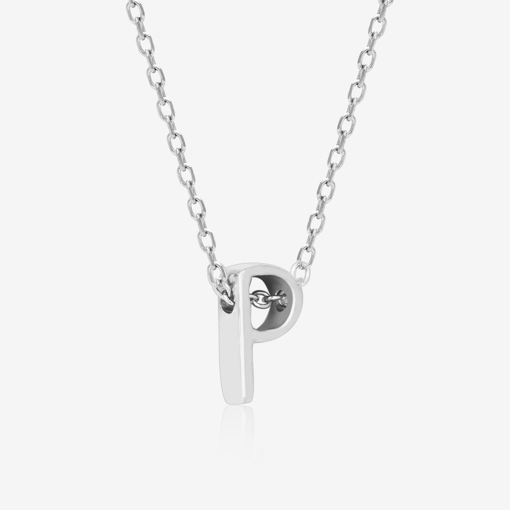 Posh P Initial Necklace