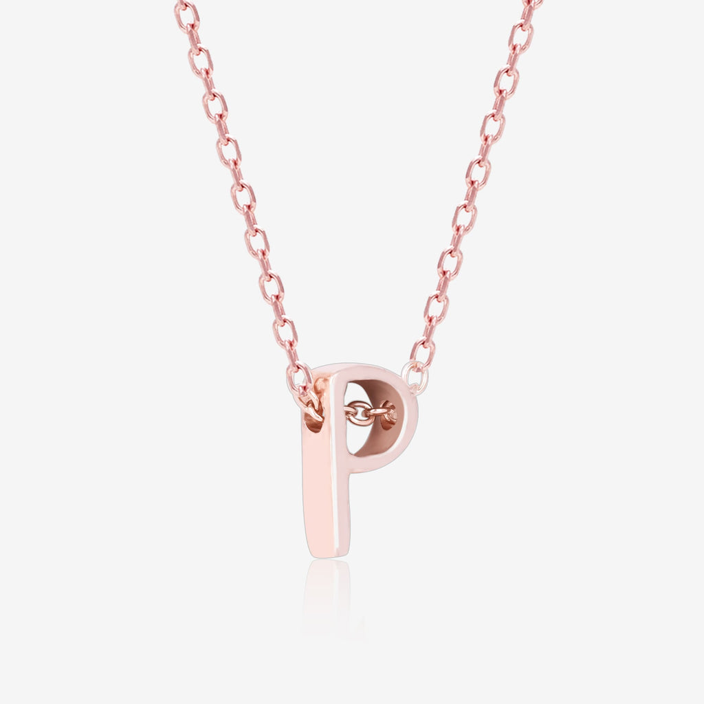 Posh P Initial Necklace