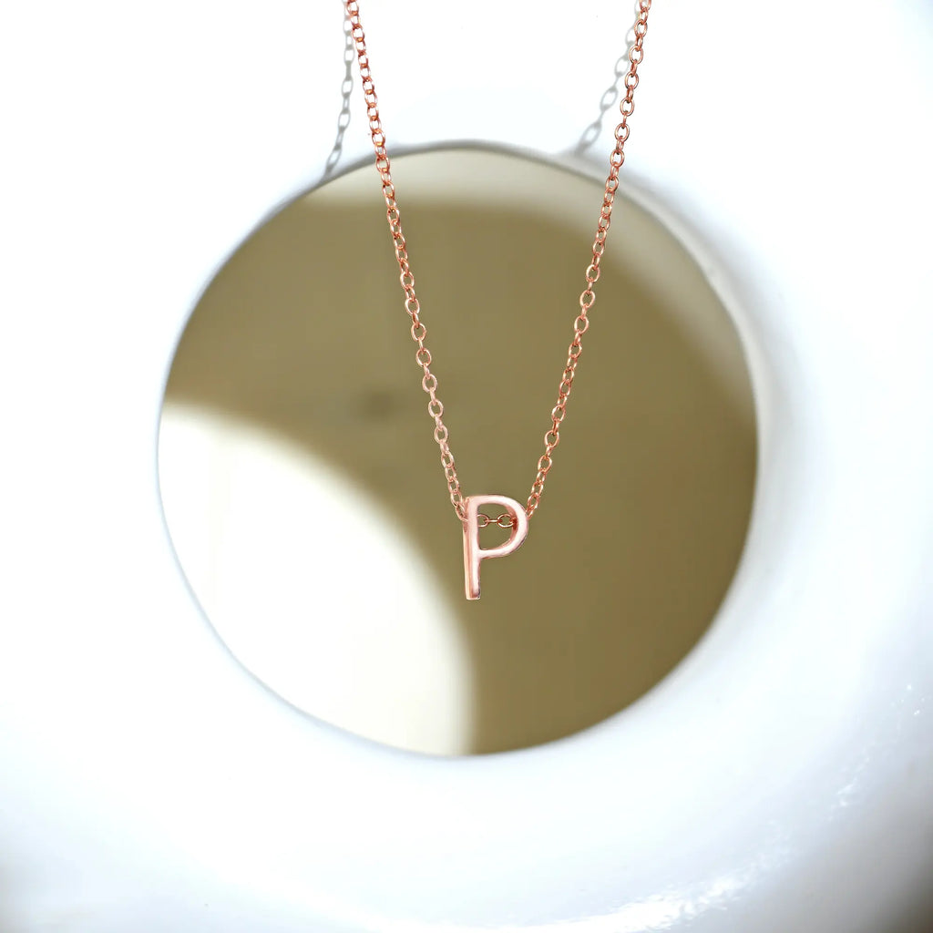 Posh P Initial Necklace