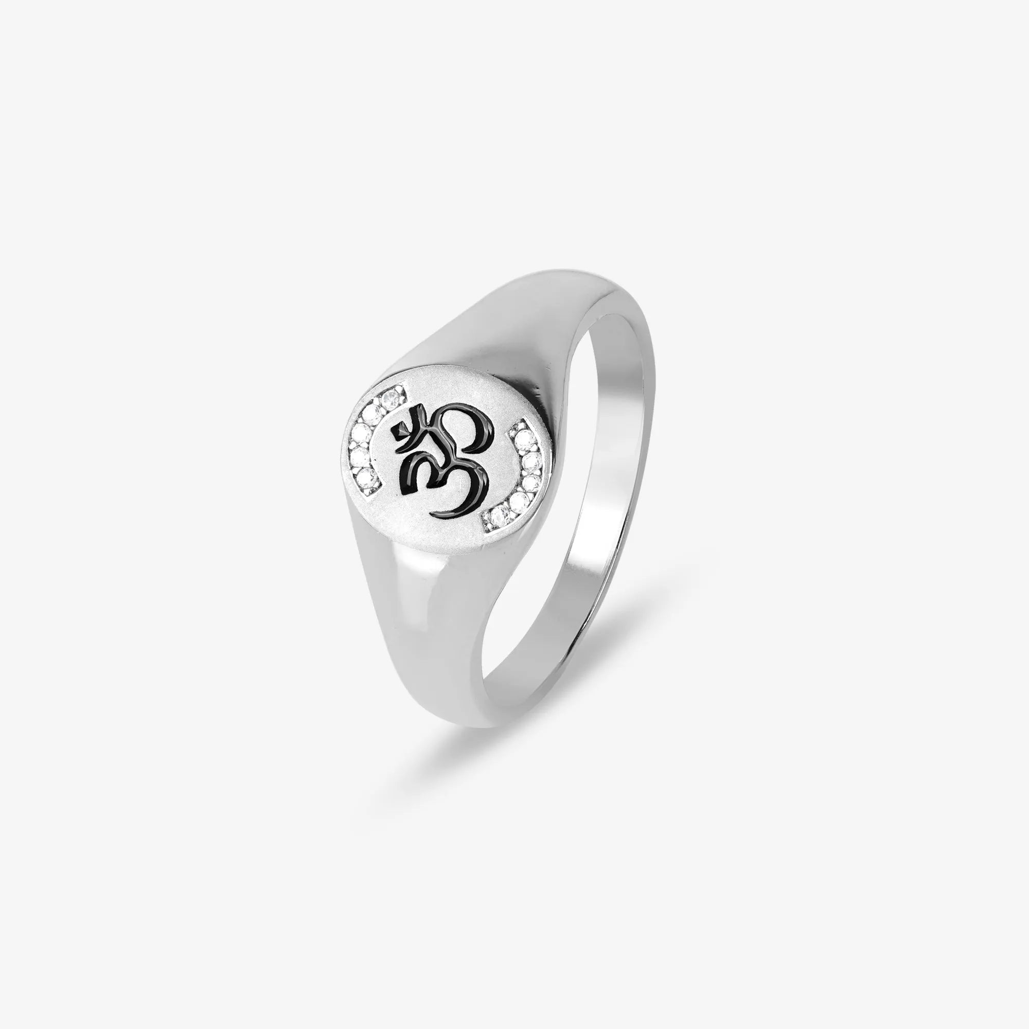 Serene Om Sterling Ring - Touch925
