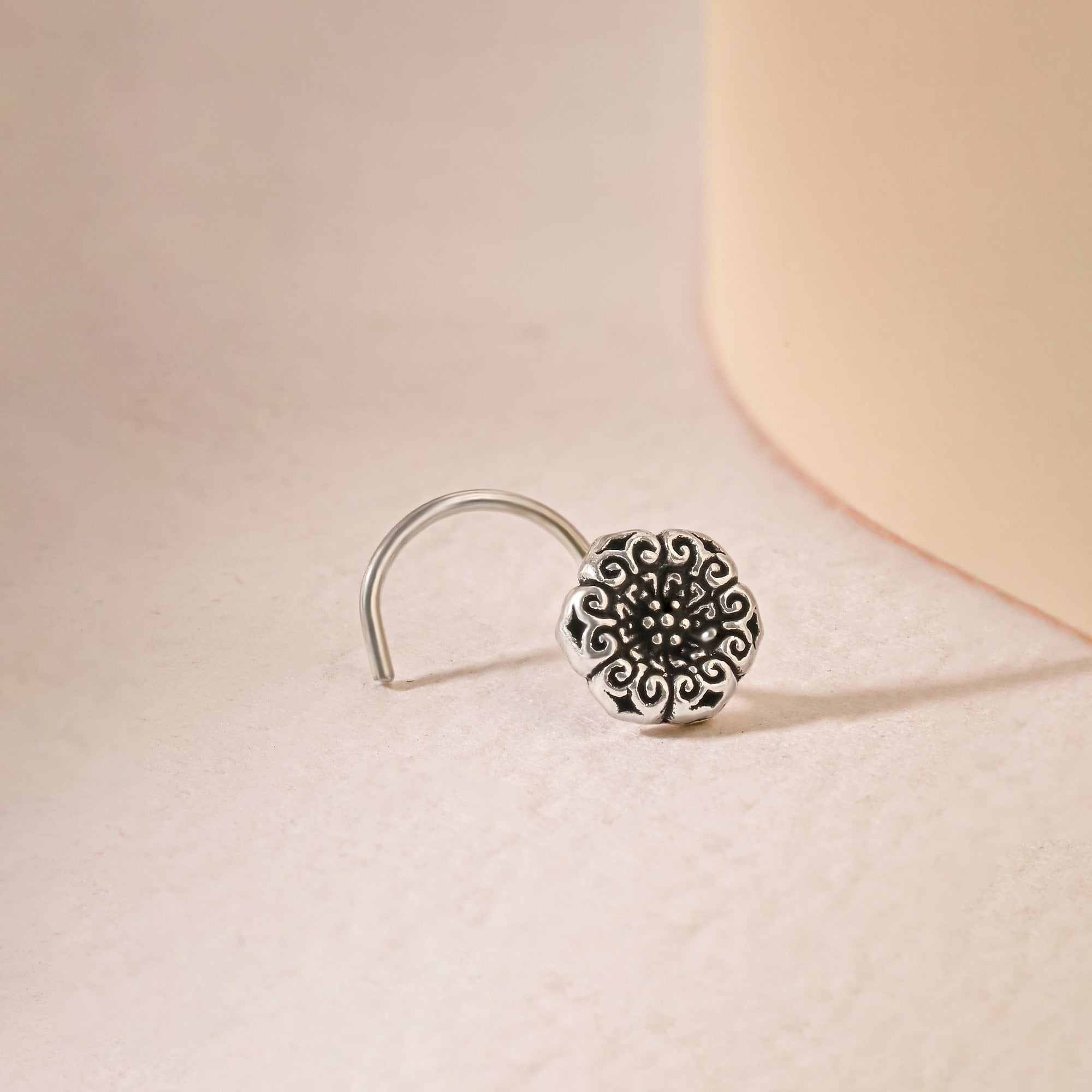 Oxidized Boho Nose Pin