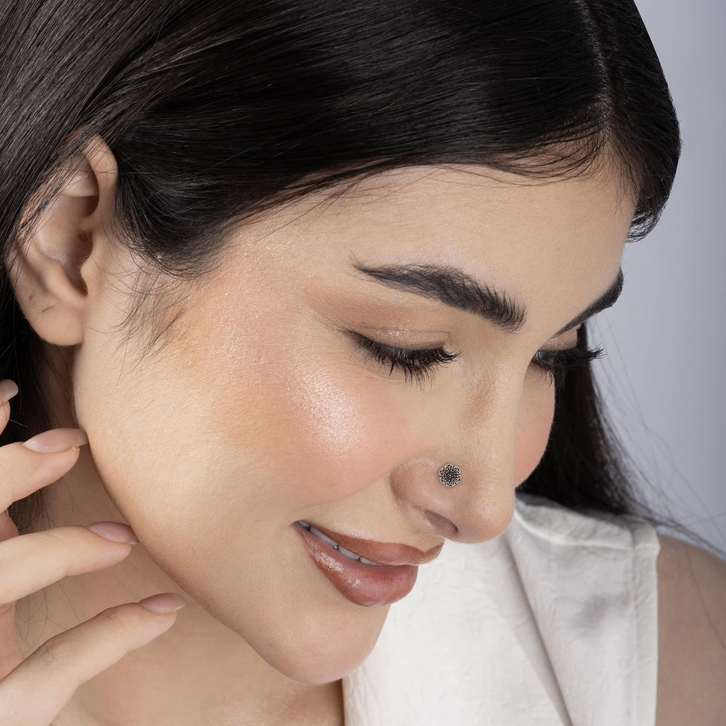 Oxidized Boho Nose Pin