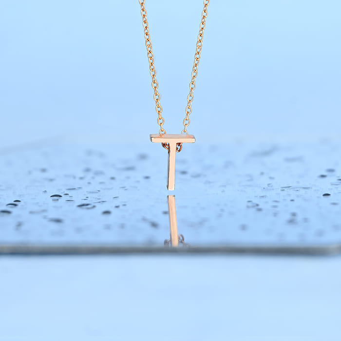Timeless T Initial Necklace