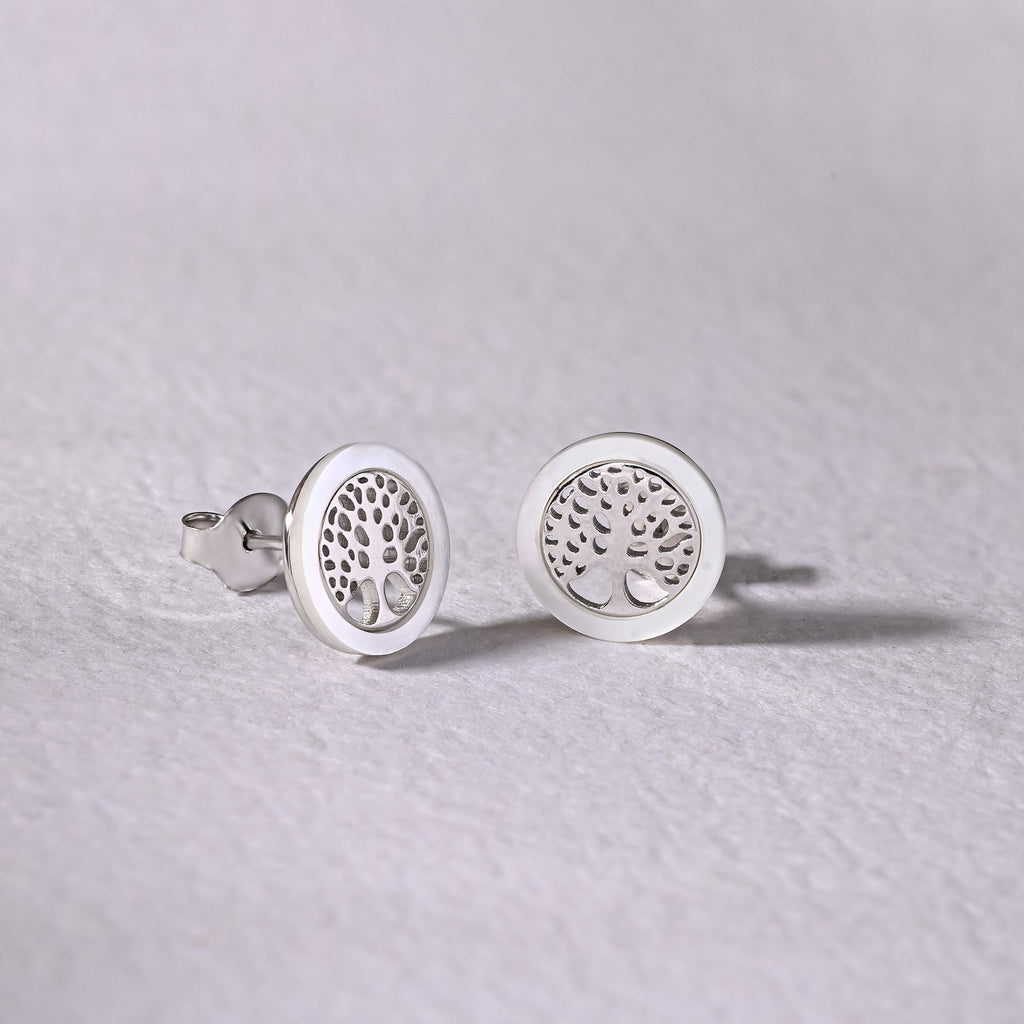 Tree of Life Silver Studs