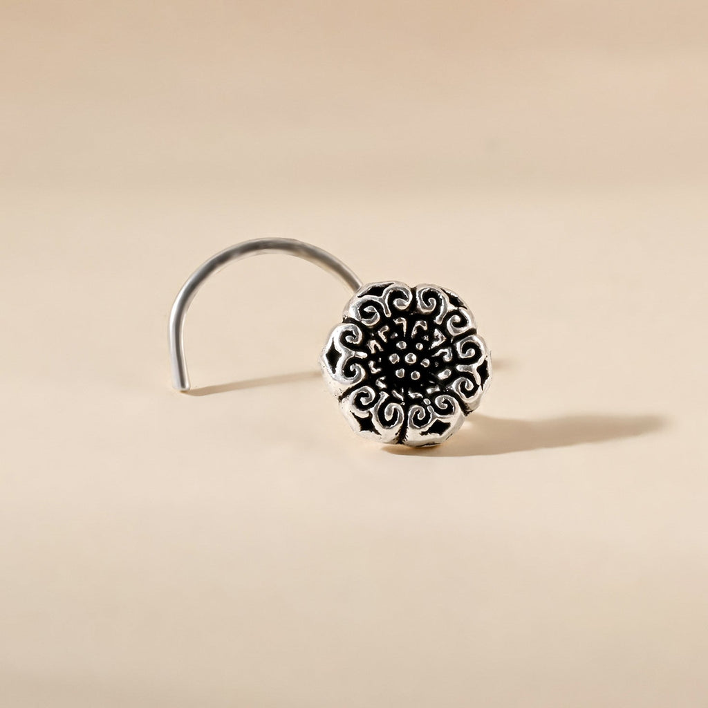 Oxidized Boho Nose Pin