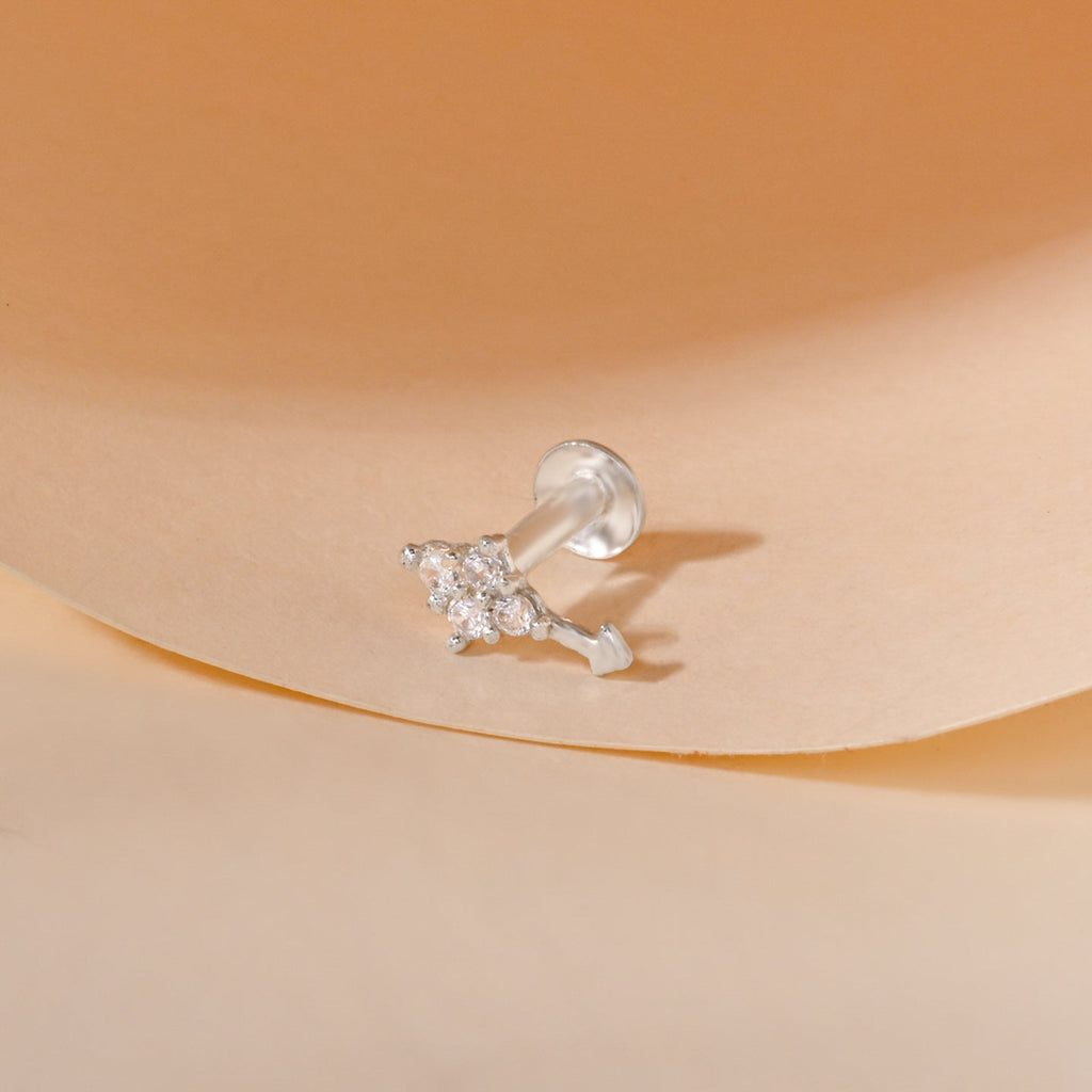 Silver Arrow Nose Pin