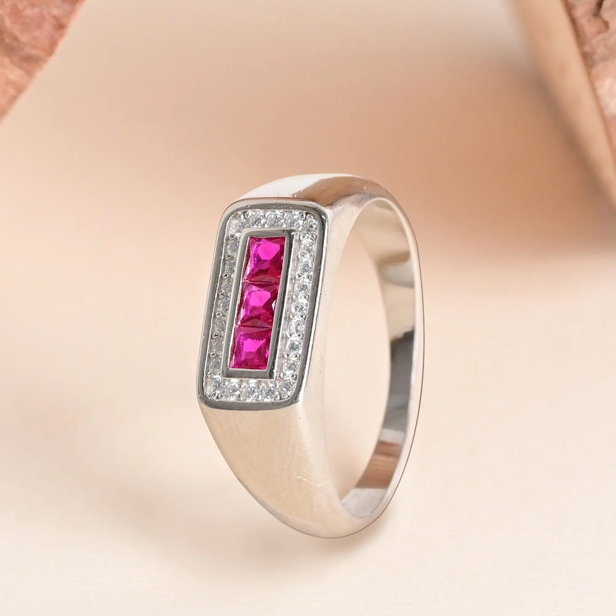 Simple CZ Stone Ring