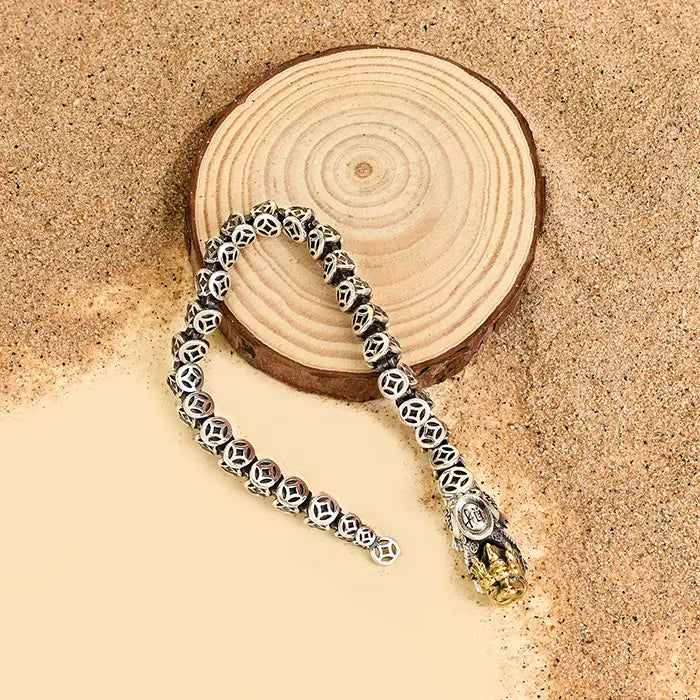 Silver Dragon Strike Bracelet
