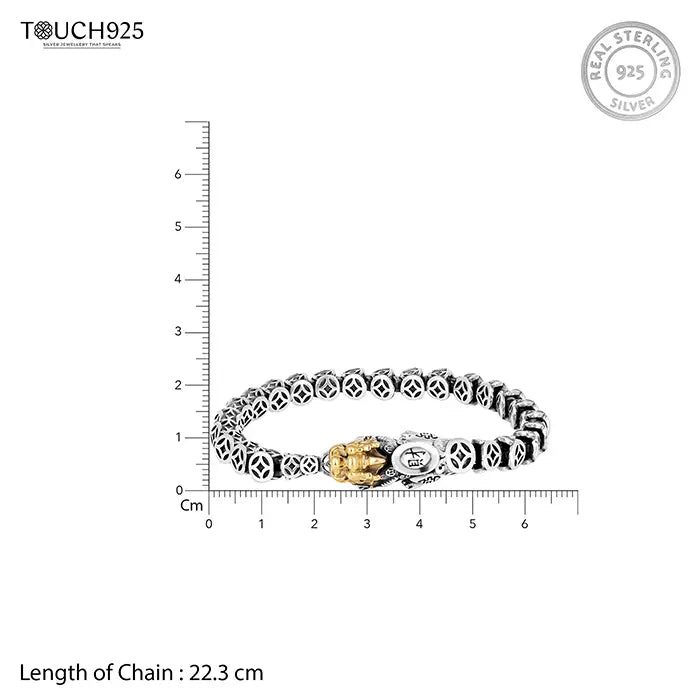Silver Dragon Strike Bracelet